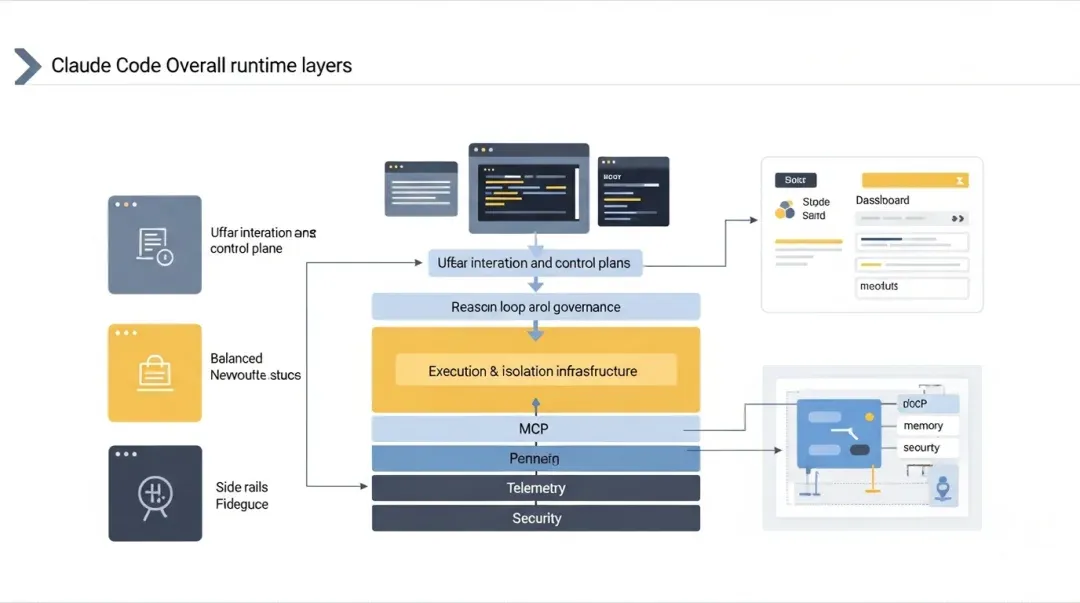 Claude Code 运行时分层图
