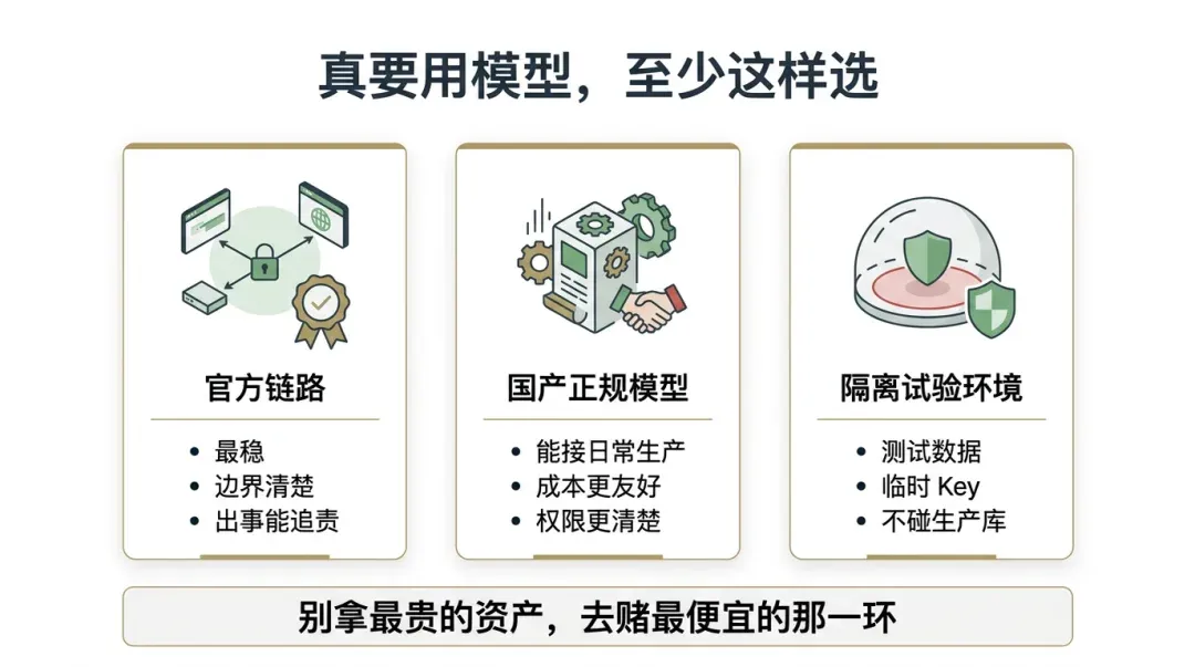模型使用路径选择建议图