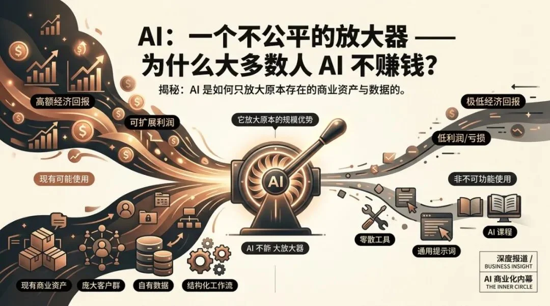 为什么多数人学再多 AI，也赚不到钱？