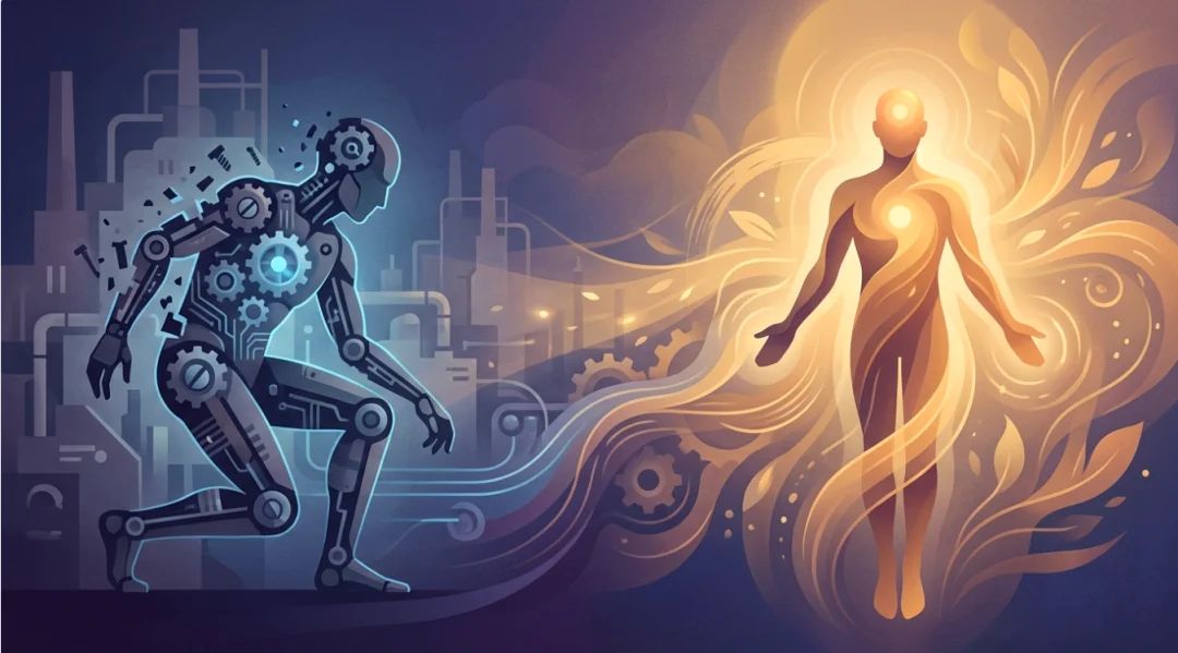 致被系统阉割的"职场螺丝钉"：AI 时代，我们终于有机会重新做一个"完整的人"